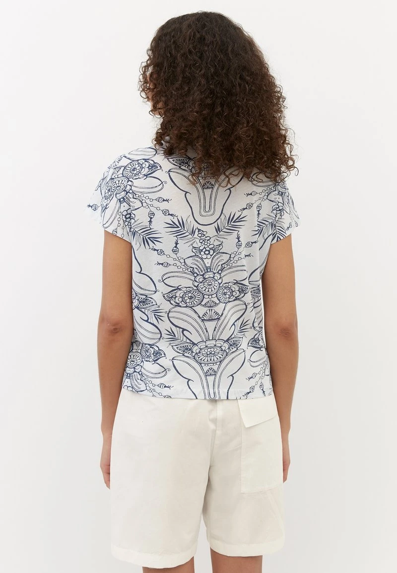 Marc O'Polo Damen ALLOVER AUS SINGLE - T-Shirt Print - White 3 Marc O'Polo Damen ALLOVER AUS SINGLE - T-Shirt Print - White – Bild 3