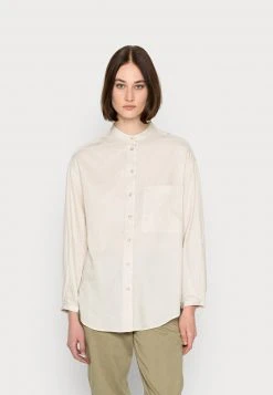 Marc O'Polo Damen BLOUSE LONG SLEEVE STAND UP COLLAR LONG SHAPE BUTTON DOWN - Bluse - Multi