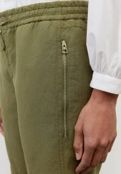 Marc O'Polo TRAVEL LONTTA - Stoffhose - Olive Grove | Damen