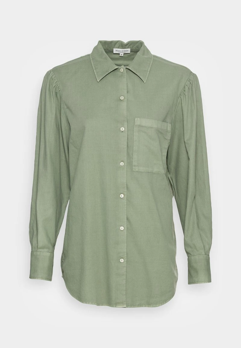 Marc O'Polo BLOUSE LONG SLEEVE KENT COLLAR VOLUME SLEEVEPLEAT DETAIL AT - Hemdbluse - Breezy Mint | Damen 4 Marc O'Polo BLOUSE LONG SLEEVE KENT COLLAR VOLUME SLEEVEPLEAT DETAIL AT - Hemdbluse - Breezy Mint | Damen – Bild 4