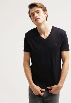 Marc O'Polo SCOTT SHAPED FIT - T-Shirt Basic - Black | Herren