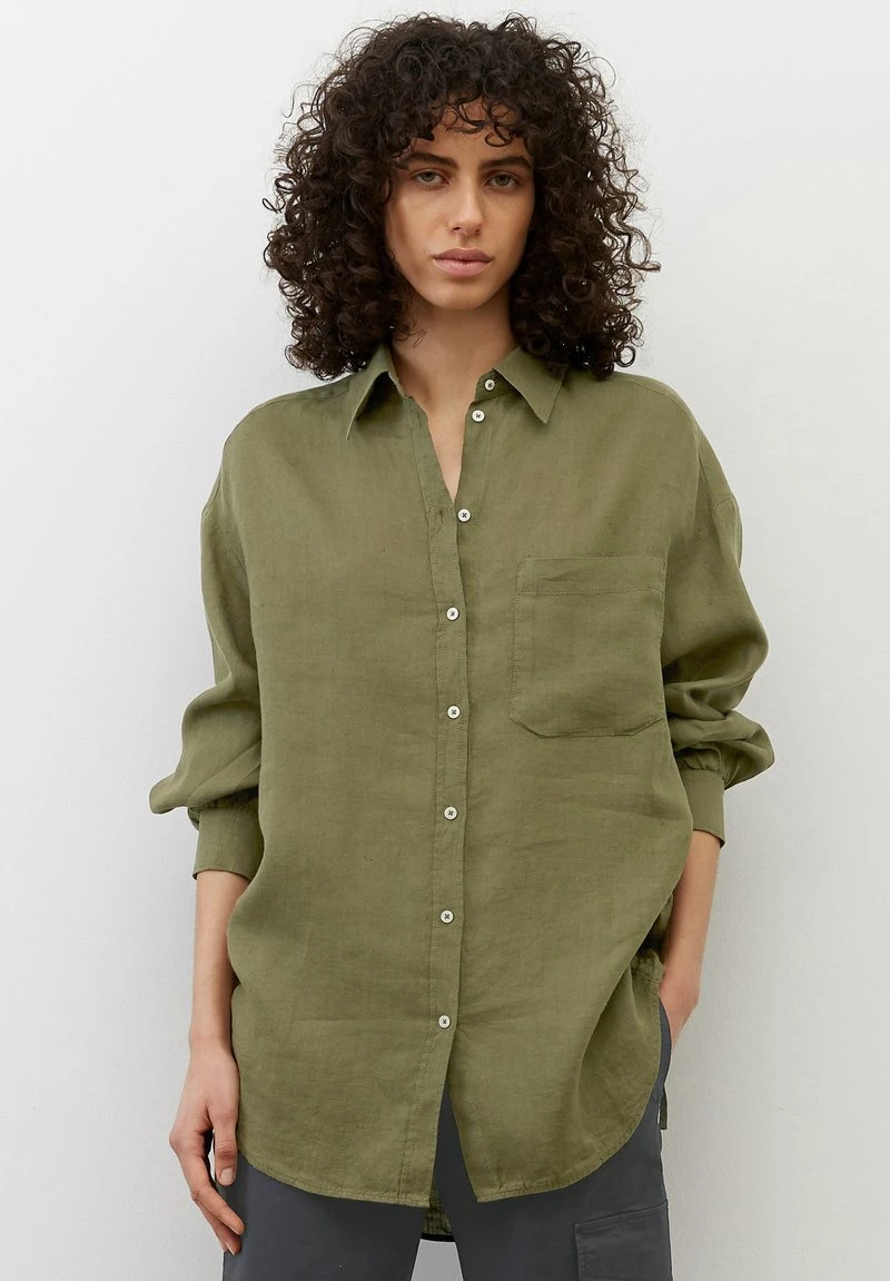 Marc O'Polo Damen Hemdbluse - Olive Grove 1 Marc O'Polo Damen Hemdbluse - Olive Grove
