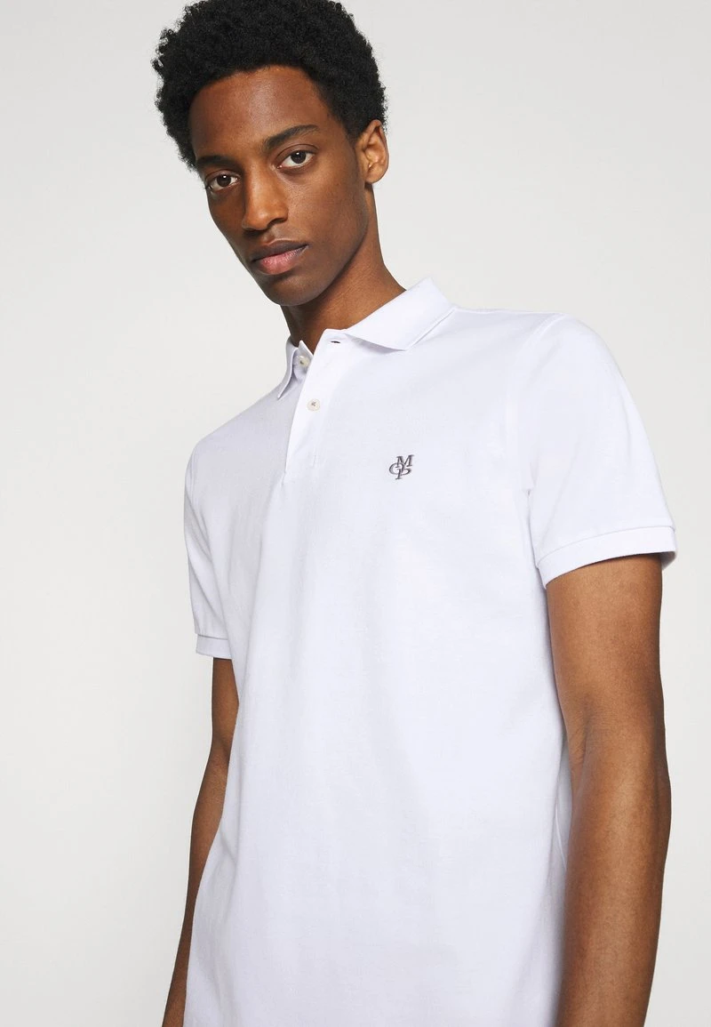 Marc O'Polo Herren SHORT SLEEVE BUTTON - Poloshirt - White 4 Marc O'Polo Herren SHORT SLEEVE BUTTON - Poloshirt - White – Bild 4