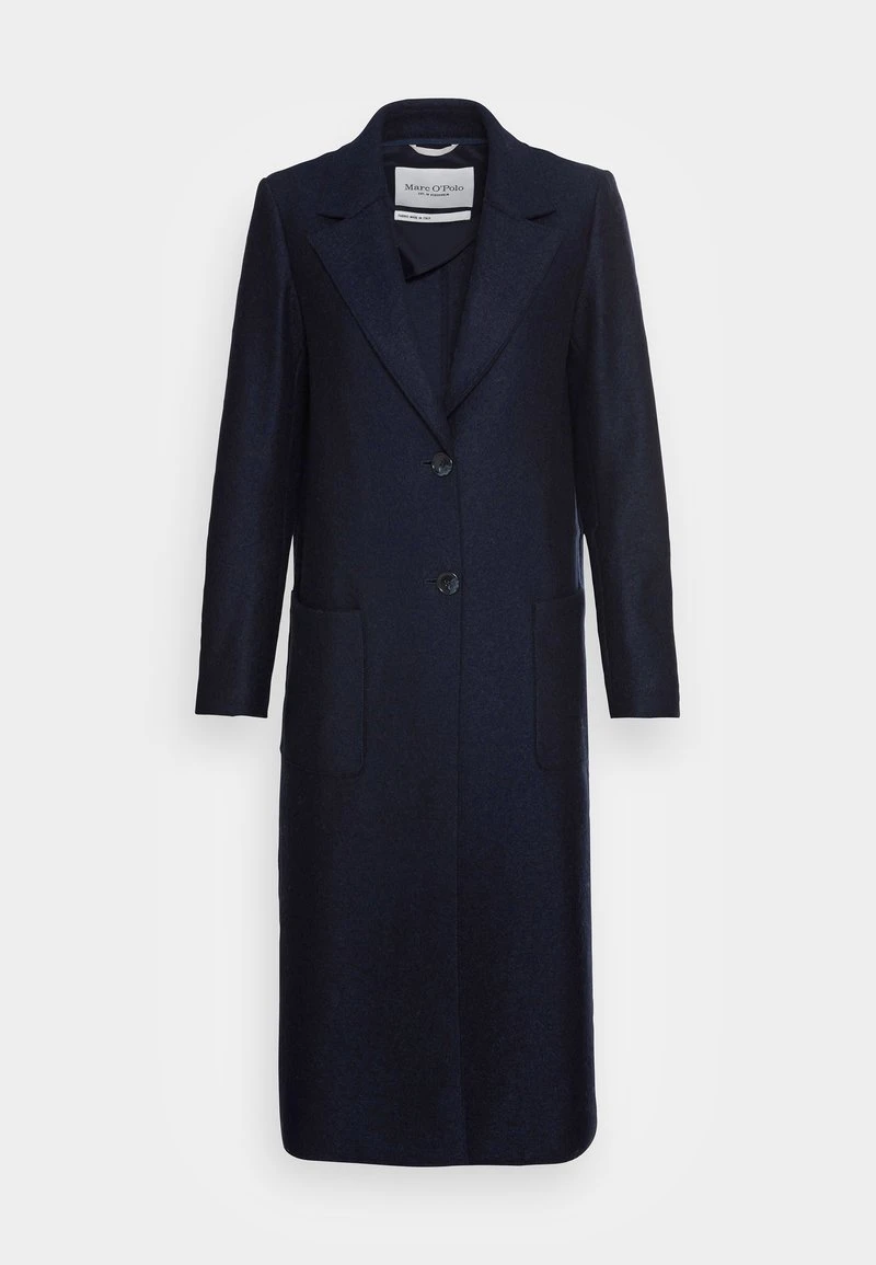 Marc O'Polo COAT BOILED LONG SIDE SLITS PATCHED POCKETS - Klassischer Mantel - Midnight Blue | Damen 4 Marc O'Polo COAT BOILED LONG SIDE SLITS PATCHED POCKETS - Klassischer Mantel - Midnight Blue | Damen – Bild 4