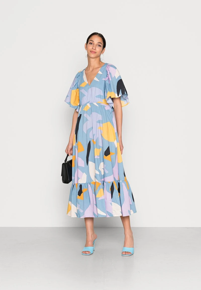 Marc O'Polo DRESS FEMININE GATHERING BAT SLEEVE MIDI LENGTH PRINTED - Freizeitkleid - Multi | Damen 2 Marc O'Polo DRESS FEMININE GATHERING BAT SLEEVE MIDI LENGTH PRINTED - Freizeitkleid - Multi | Damen – Bild 2