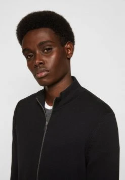 Marc O'Polo TRAINER WITH ZIP - Strickjacke - Black | Herren -Marc O'Polo Verkäufe f0c43feb891d42b090f737dd6f71aae6