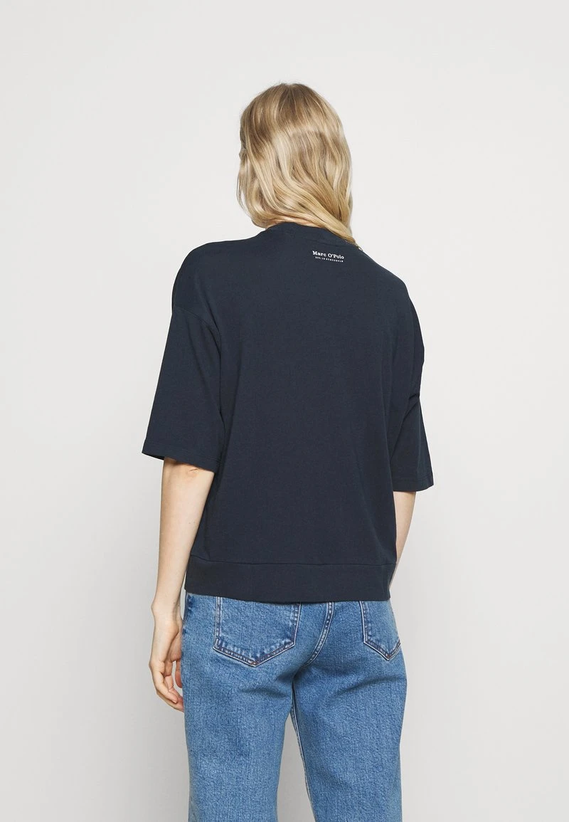 Marc O'Polo Damen HIGH NECK - T-Shirt Basic - Dark Night 3 Marc O'Polo Damen HIGH NECK - T-Shirt Basic - Dark Night – Bild 3