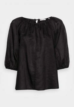 Marc O'Polo PUFFY SHORT SLEEVES CREW NECK GATHERING DETAILS - Bluse - Black | Damen -Marc O'Polo Verkäufe f2373baa038c4ae58216056906100456