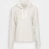 Marc O'Polo LONG SLEEVE HOODED CUFFS - Kapuzenpullover - Light Grey Melange | Damen
