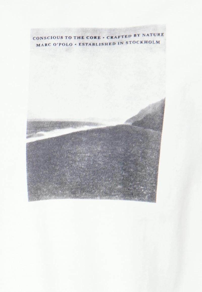 Marc O'Polo Herren SLEEVE CREW NECK - T-Shirt Print - White 5 Marc O'Polo Herren SLEEVE CREW NECK - T-Shirt Print - White – Bild 5