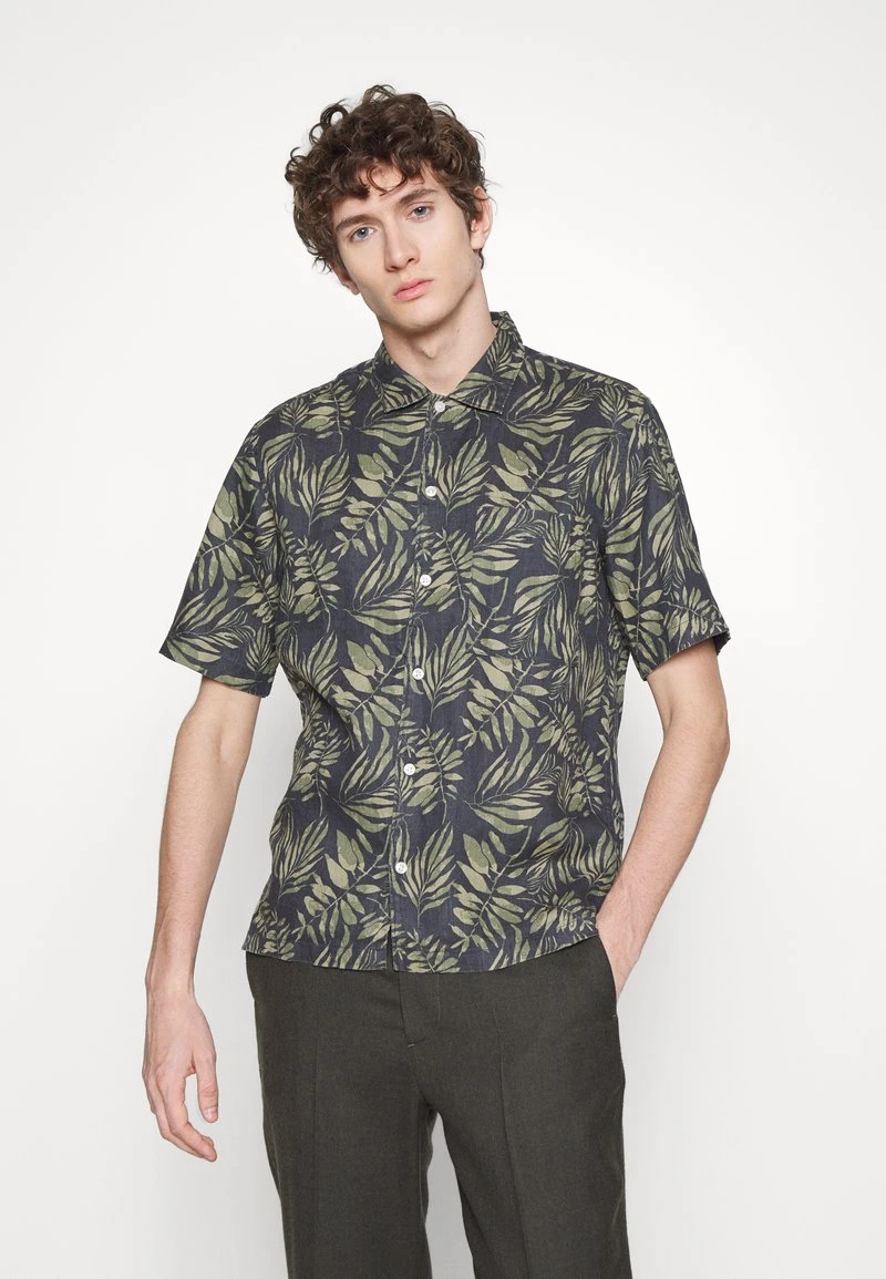 Marc O'Polo SLIT AT SIDE SEAM - Hemd - Multi/olive | Herren 1 Marc O'Polo SLIT AT SIDE SEAM - Hemd - Multi/olive | Herren