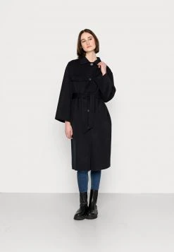 Marc O'Polo DOUBLE FACE COAT TURN DOWN COLLAR FRONT BUTTONS - Klassischer Mantel - Deep Sky | Damen