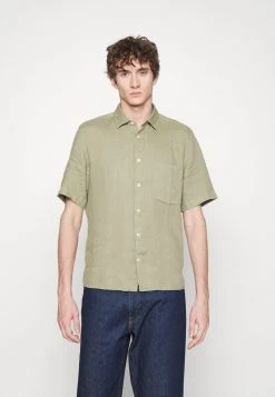 Marc O'Polo KENT COLLAR SHORT SLEEVE ONE CHEST POCKET - Hemd - Petrified Oak | Herren