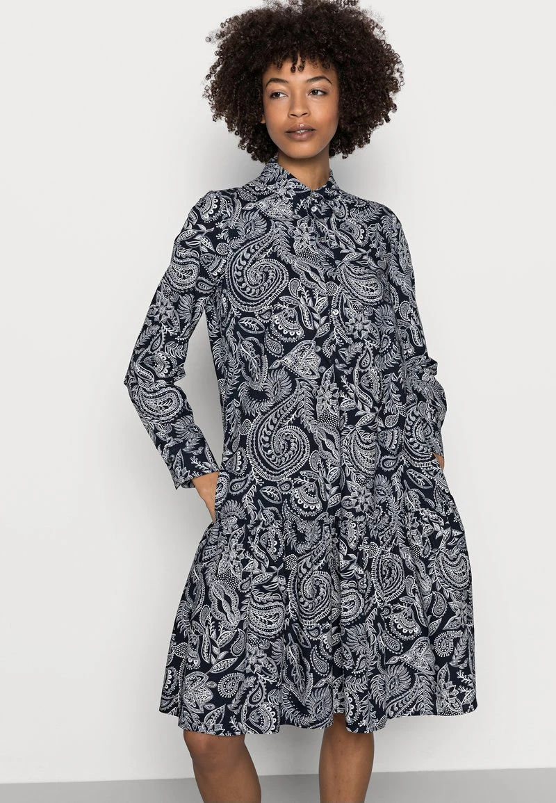 Marc O'Polo Damen FLARED - Blusenkleid - Night Sky 5 Marc O'Polo Damen FLARED - Blusenkleid - Night Sky – Bild 5