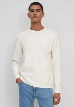 Marc O'Polo Langarmshirt - Gray White | Herren
