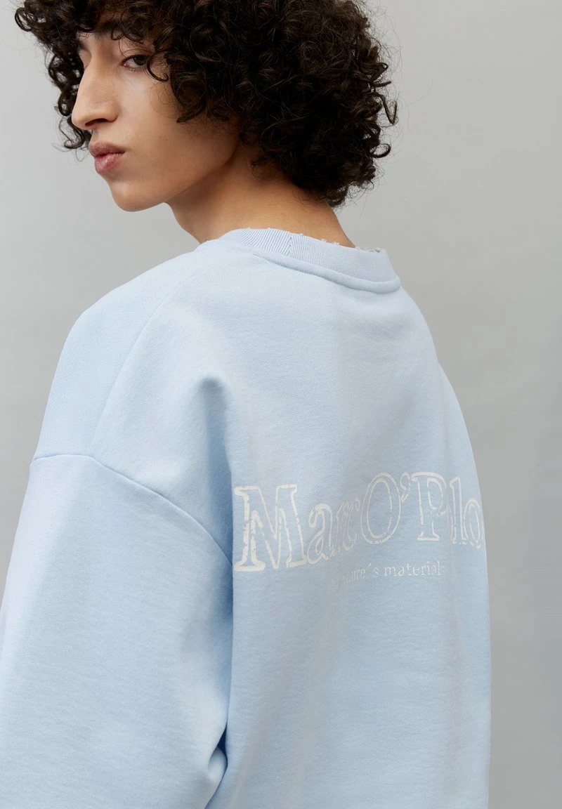 Marc O'Polo Sweatshirt - Linen Blue | Herren 5 Marc O'Polo Sweatshirt - Linen Blue | Herren – Bild 5